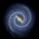 This illustration is our current best guess as to what the Milky Way looks like.